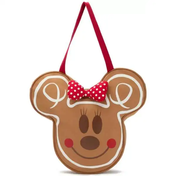 Disney 2025 Holiday Minnie Mouse Big Face Gingerbread Exclusive Tote Bag
