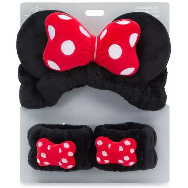 Disney Minnie Mouse Plush Ears Headband and Wristband Set for Kids
