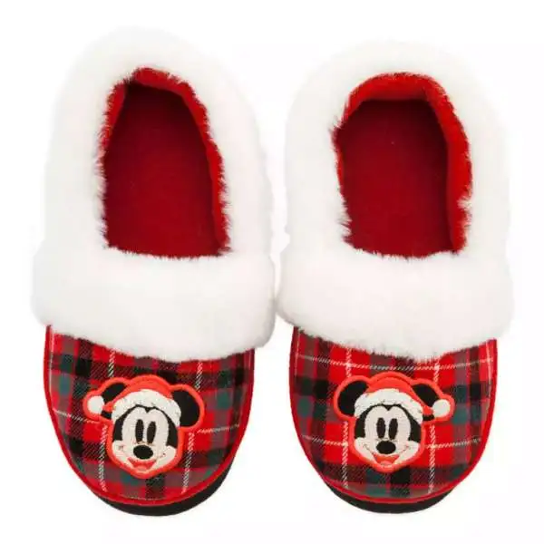 Disney 2024 Holiday Mickey Mouse Holiday Slippers [Kids 9/10]