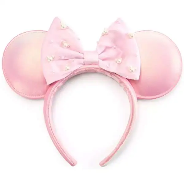 Disney Minnie Mouse Pearled Ear Exclusive Headband for Adults [Rose Pearl]