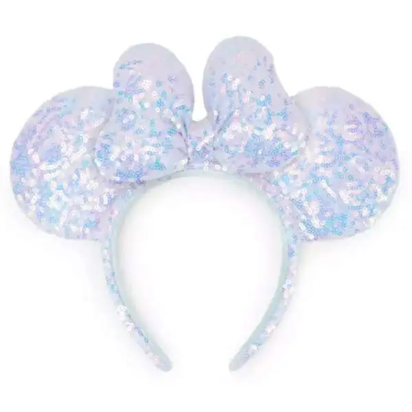 Disney Minnie Mouse Sequin Cotton Candy Ear Exclusive Headband for Adults
