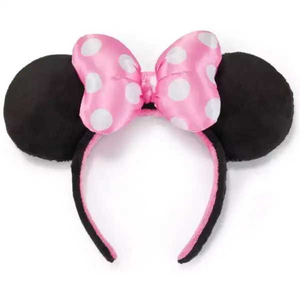 Disney Minnie Mouse Ear Headband for Adults [with Pink Bow]