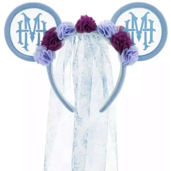 Disney The Haunted Mansion Bride Veil Mickey Ear Exclusive Headband for Adults