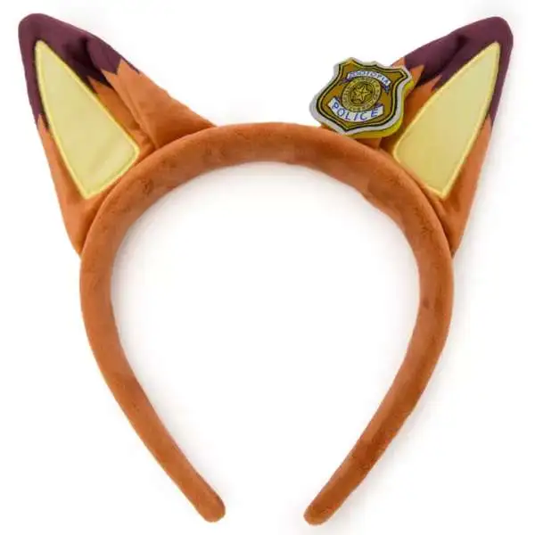 Disney Zootopia 2 Nick Wilde Plush Ear Exclusive Headband for Adults