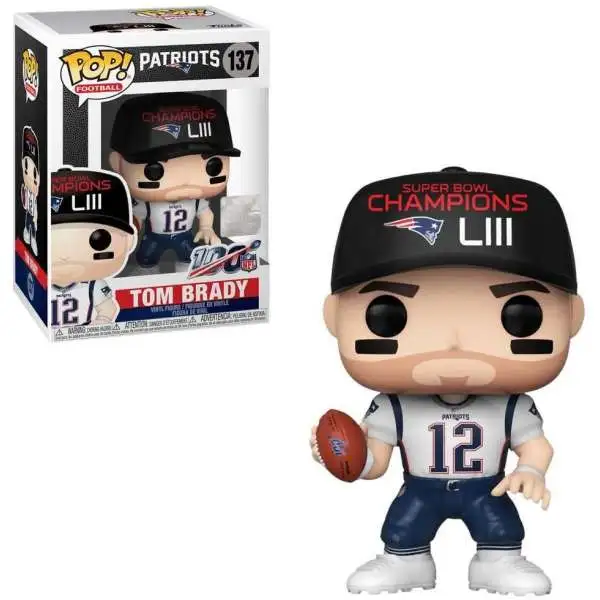 Funko NFL New England Patriots POP! Football Tom Brady Vinyl Figure #137 [Super Bowl Champions LIII, Damaged Package]
