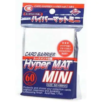 KMC Hyper Mat Mini White Card Sleeves [60 Count]