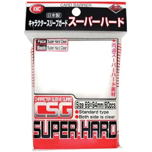 Card Supplies Character Sleeve Guard Super Hard Oversized Card Sleeves [60 Count]