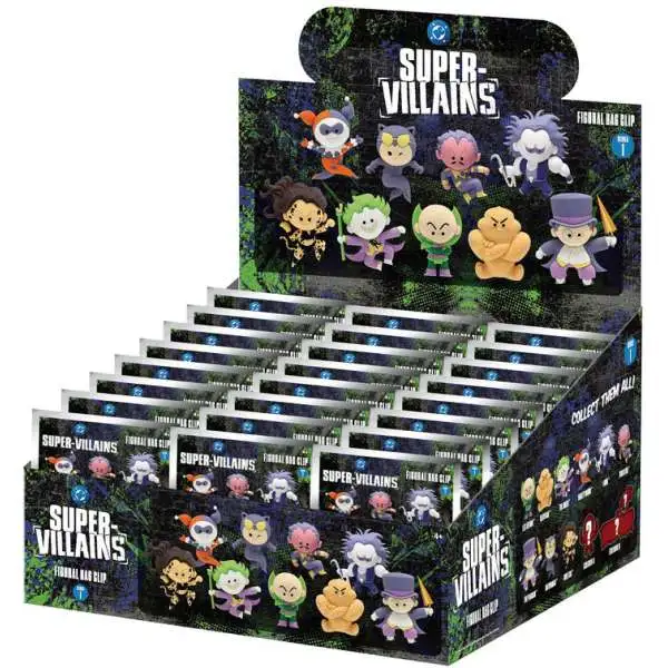 3D Figural Foam Bag Clip DC Villains Series 1 Mystery Box [24 Packs]