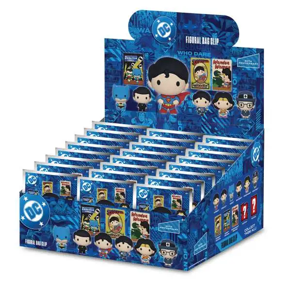 3D Figural Foam Bag Clip DC Classic 90th Anniversary Series 1 Mystery Box [24 Packs]