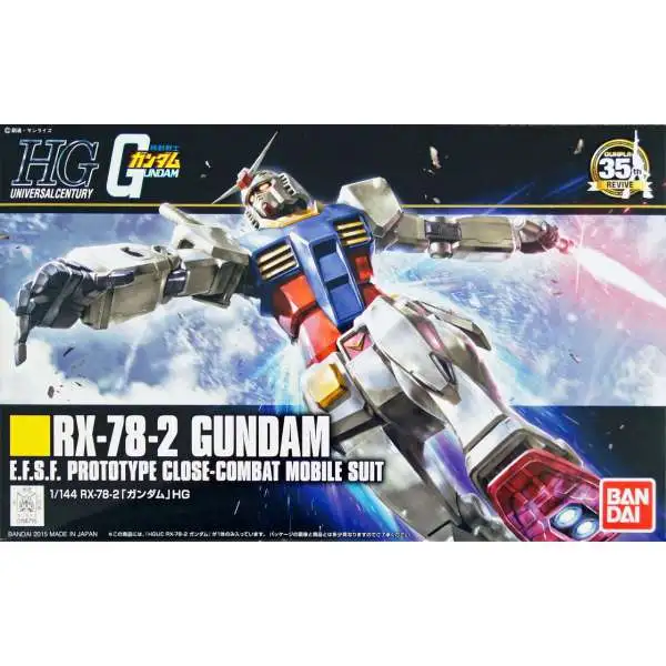 High Grade Universal Century RX-78-2 Gundam E.F.S.F. Prototype Colose-Combat Mobile Suit 1/144 Model Kit