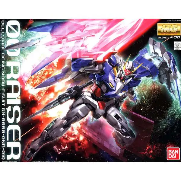 Gundam 00 Master Grade 00 Raiser Celestial Being Mobile Suit GN-0000+GNR-010 1/100 Model Kit