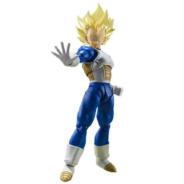 Dragon Ball Z S.H.Figuarts Super Saiyan Vegeta 5.3-Inch Collectable Figure [Awakened Super Saiyan Blood]