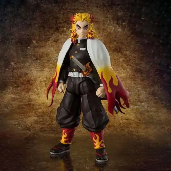 Tamashii Nations Demon Slayer: Kimetsu no Yaiba S.H.Figuarts Kyojuro Rengoku 5.9-Inch Collectable Figure