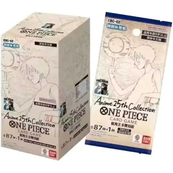 One Piece Trading Card Game 2025 Memorial Collection Anime 25th Collection Extra Booster Box EBC-02 [CHINESE, 24 Packs]