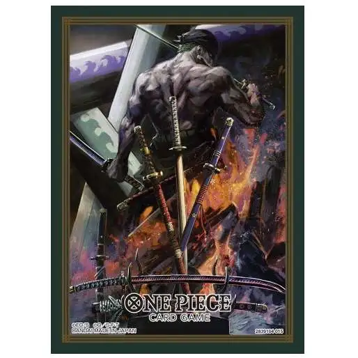 One Piece Trading Card Game Series 14 Roronoa Zoro Card Sleeves [70 Ct.]