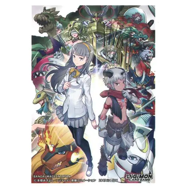 Digimon Trading Card Game Inori Misono & Aegiomon Card Sleeves