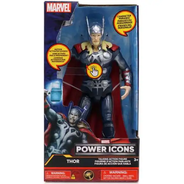 Disney Marvel Power Icons Thor Exclusive Talking Action Figure