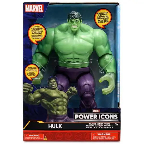 Disney Marvel Power Icons Hulk Exclusive Talking Action Figure