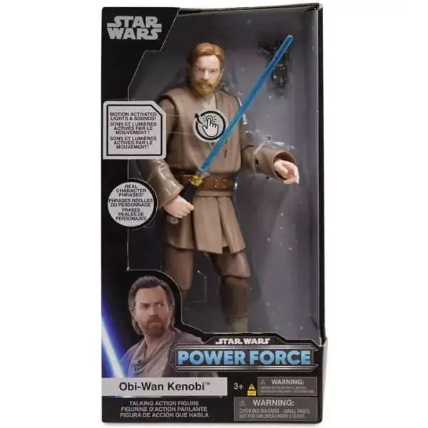 Disney Star Wars Power Force Obi-Wan Kenobi Talking Action Figure