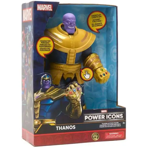 Disney Marvel Power Icons Thanos Exclusive Talking Action Figure