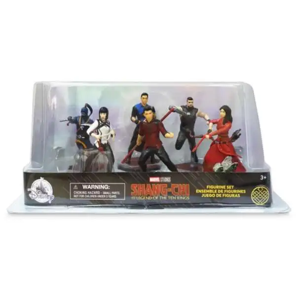 Disney Marvel Shang- Chi and the Legend of the Ten Rings Shang-Chi Exclusive 6-Piece PVC Figure Play Set