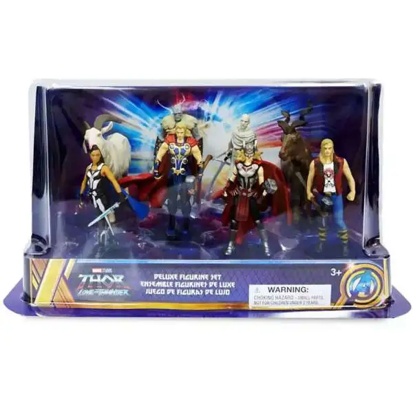 Disney Marvel Avengers Thor: Love & Thunder Exclusive 8-Piece PVC Figure Play Set