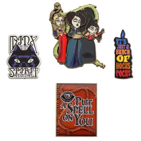 Disney Hocus Pocus Enameled Cloisonne Exclusive Pin Set