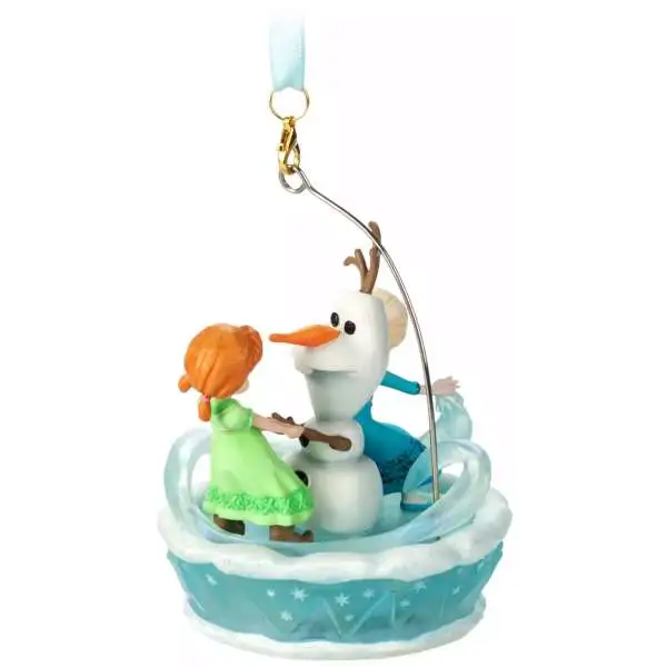 Disney Frozen Anna, Elsa & Olaf Singing Living Magic Exclusive Sketchbook Ornament