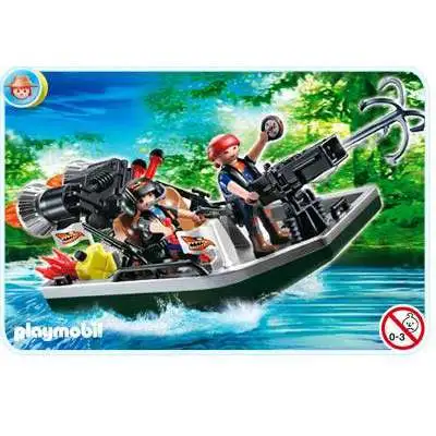 Playmobil Treasure Hunters Treasure Robber's Boat with Cannon Set #4845