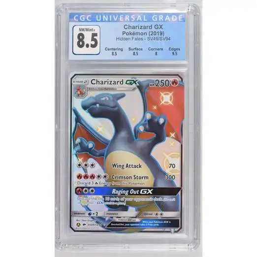 Nintendo Pokemon Hidden Fates Charizard GX SSV49 [CGC 8.5]
