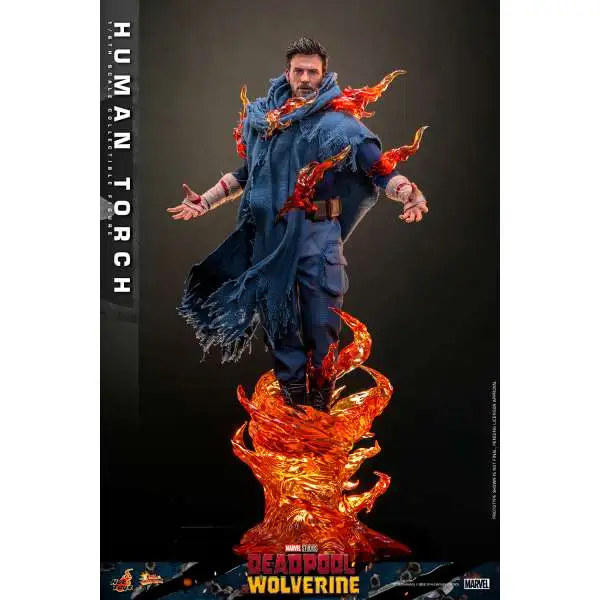 Mavel Deadpool & Wolverine Movie Masterpiece Human Torch 1/6 Scale Collectible Figure