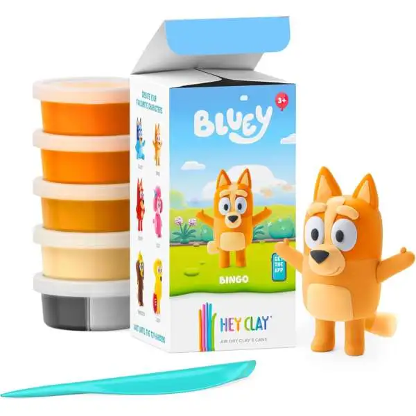 Hey Clay Bluey & Friends Bingo 2.6 Oz Art Kit