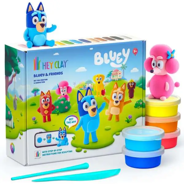 Hey Clay Bluey & Friends Art Kit