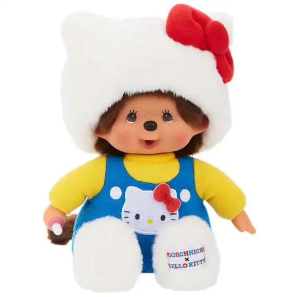 Hello Kitty x Monchhichi Sanrio Monchhichi in Hello Kitty Costume 7-Inch Plush