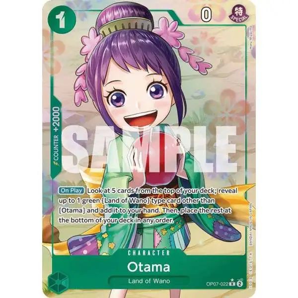 One Piece Trading Card Game 500 Years in the Future Rare Otama OP07-022 [Alternate Art]