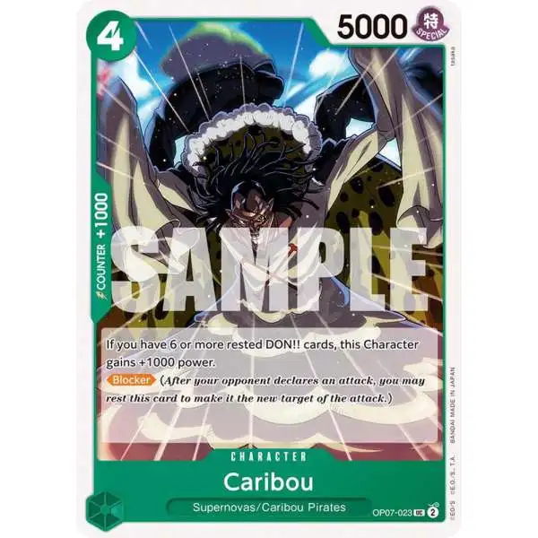 One Piece Trading Card Game 500 Years in the Future Uncommon Caribou OP07-023