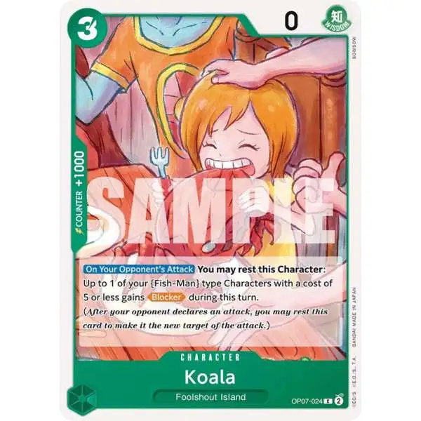 One Piece Trading Card Game 500 Years in the Future Common Koala OP07-024