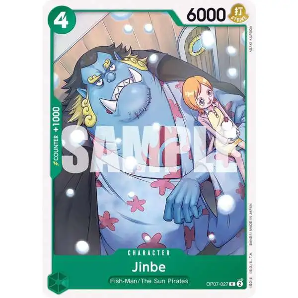 One Piece Trading Card Game 500 Years in the Future Common Jinbe OP07-027