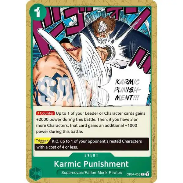 One Piece Trading Card Game 500 Years in the Future Common Karmic Punishment OP07-035