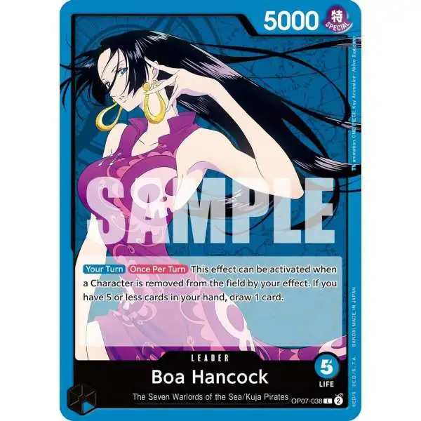 One Piece Trading Card Game 500 Years in the Future Leader Boa Hancock OP07-038