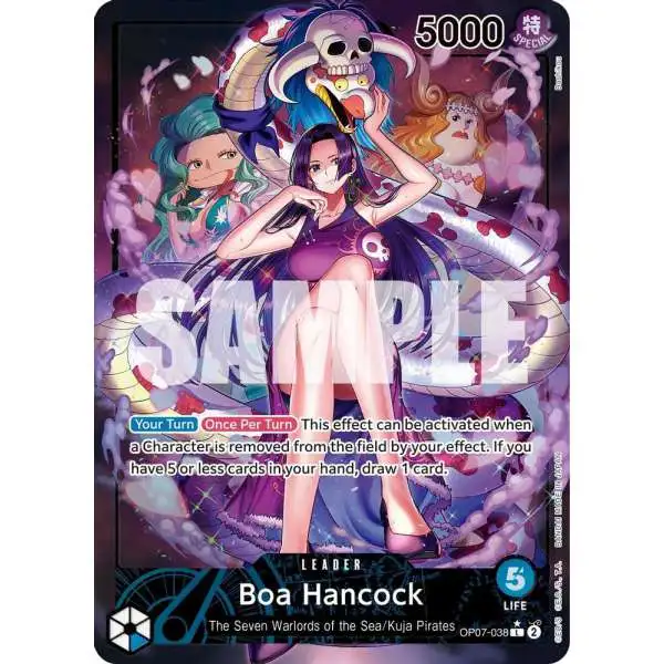 One Piece Trading Card Game 500 Years in the Future Leader Boa Hancock OP07-038 [Alternate Art]