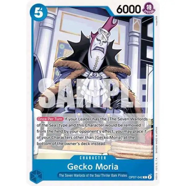 One Piece Trading Card Game 500 Years in the Future Common Gecko Moria OP07-042