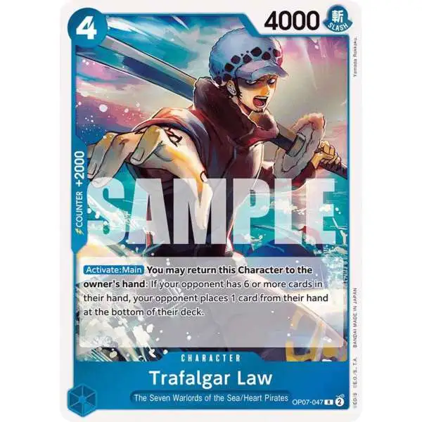 One Piece Trading Card Game 500 Years in the Future Rare Trafalgar Law OP07-047
