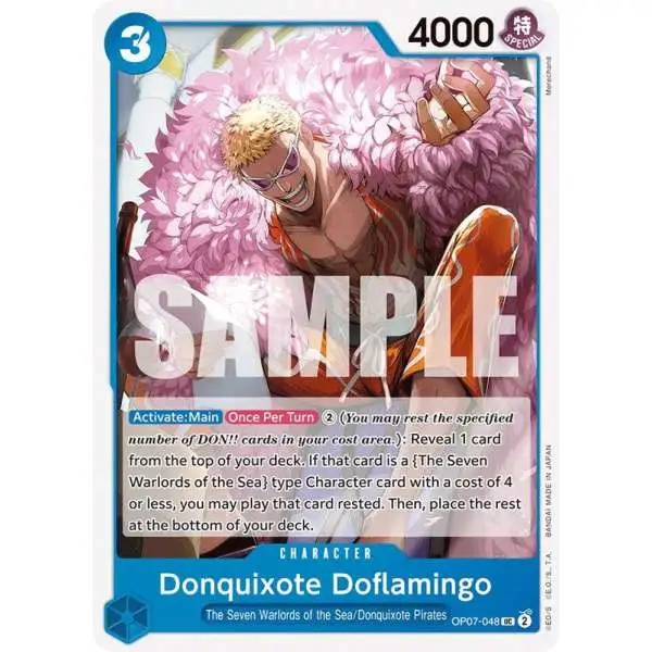 One Piece Trading Card Game 500 Years in the Future Uncommon Donquixote Doflamingo OP07-048