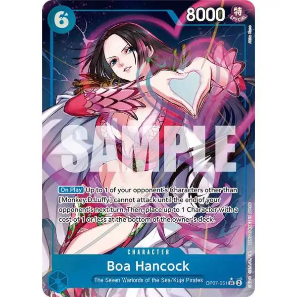 One Piece Trading Card Game 500 Years in the Future Super Rare Boa Hancock OP07-051 [Alternate Art]