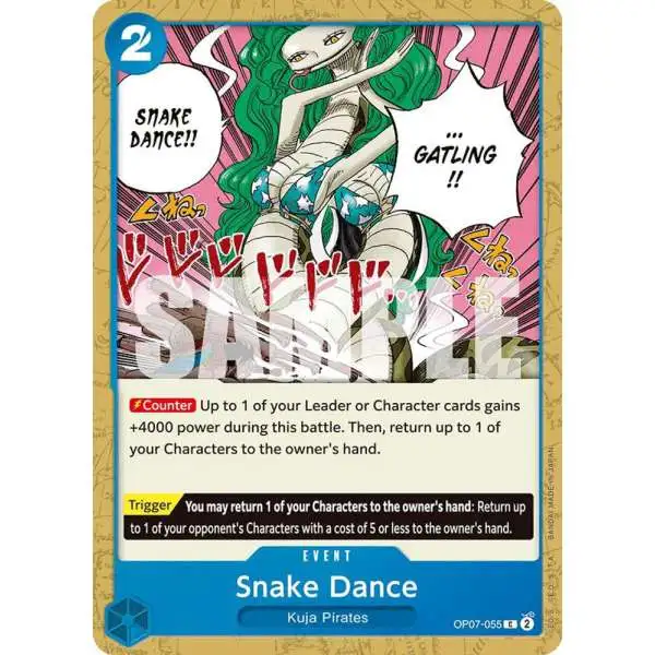 One Piece Trading Card Game 500 Years in the Future Common Snake Dance OP07-055