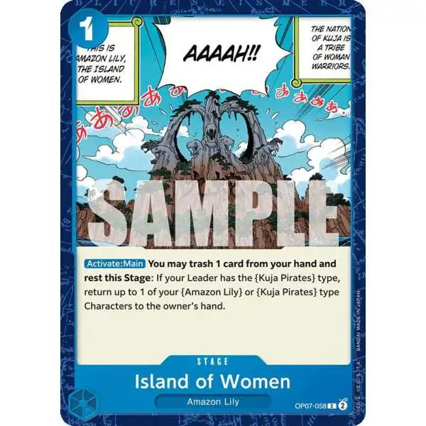 One Piece Trading Card Game 500 Years in the Future Common Island of Women OP07-058