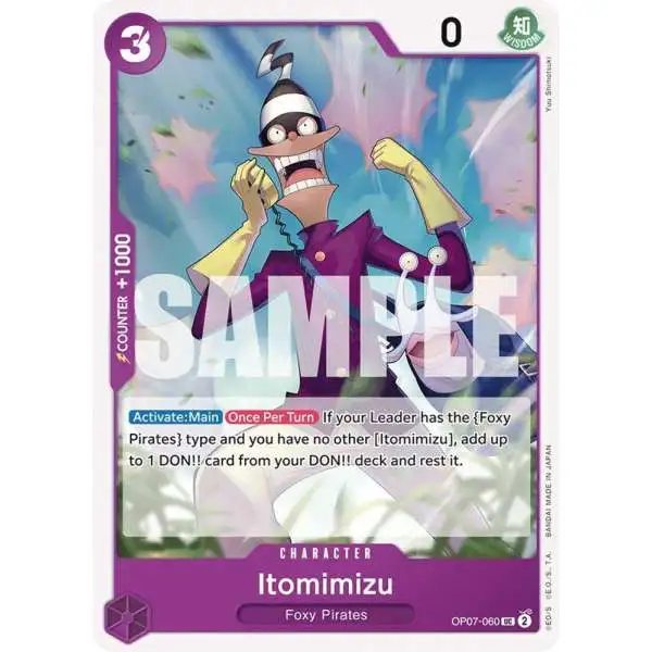 One Piece Trading Card Game 500 Years in the Future Uncommon Itomimizu OP07-060