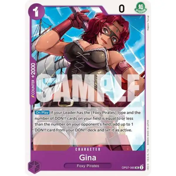 One Piece Trading Card Game 500 Years in the Future Uncommon Gina OP07-065
