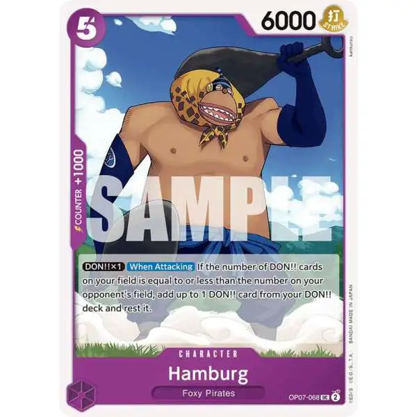 One Piece Trading Card Game 500 Years in the Future Uncommon Hamburg OP07-068